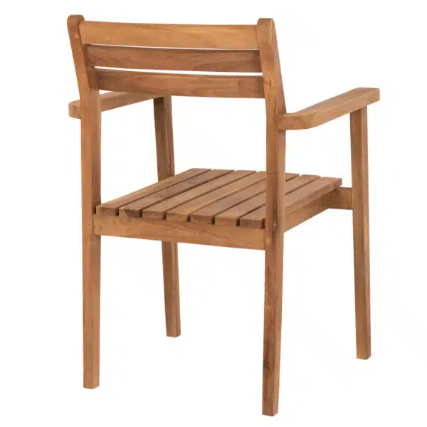 ΠΟΛΥΘΡΟΝΑ ERIETTA ΞΥΛΟ TEAK ΣΤΟΙΒΑΖΟΜΕΝΗ HM9534 ΣΕ ΦΥΣΙΚΟ ΧΡΩΜΑ 60x54x87Y εκ. - Image 5