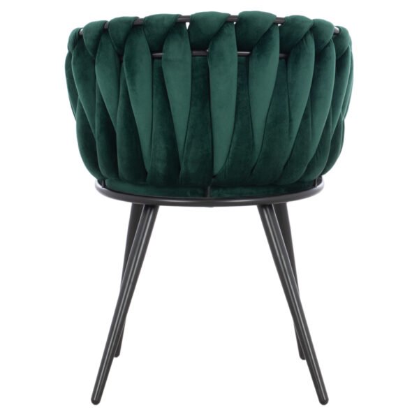 ΠΟΛΥΘΡΟΝΑΚΙ LUANDA ΒΕΛΟΥΔΟ ΚΥΠΑΡΙΣΣΙ ΜΕΤΑΛΛΙΚΑ ΠΟΔΙΑ HM8741.03 60x54x78 εκ. - Image 6