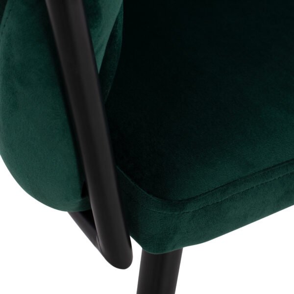 ΠΟΛΥΘΡΟΝΑΚΙ LUANDA ΒΕΛΟΥΔΟ ΚΥΠΑΡΙΣΣΙ ΜΕΤΑΛΛΙΚΑ ΠΟΔΙΑ HM8741.03 60x54x78 εκ. - Image 9