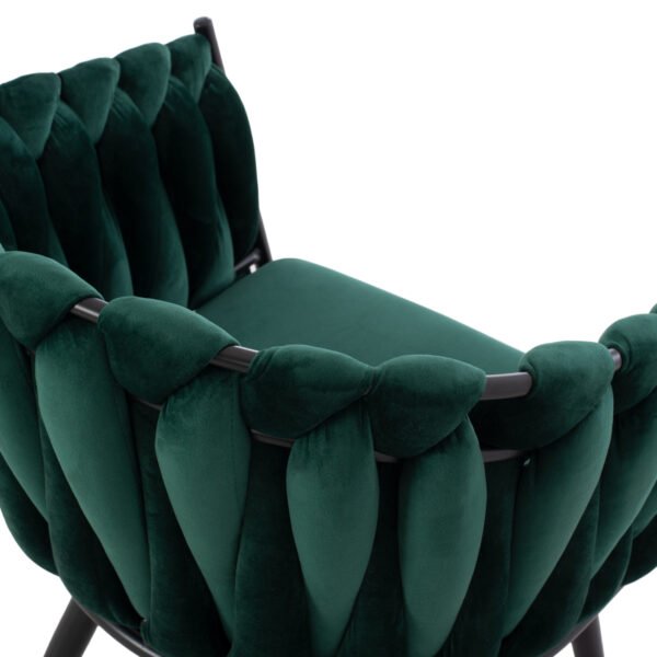 ΠΟΛΥΘΡΟΝΑΚΙ LUANDA ΒΕΛΟΥΔΟ ΚΥΠΑΡΙΣΣΙ ΜΕΤΑΛΛΙΚΑ ΠΟΔΙΑ HM8741.03 60x54x78 εκ. - Image 10