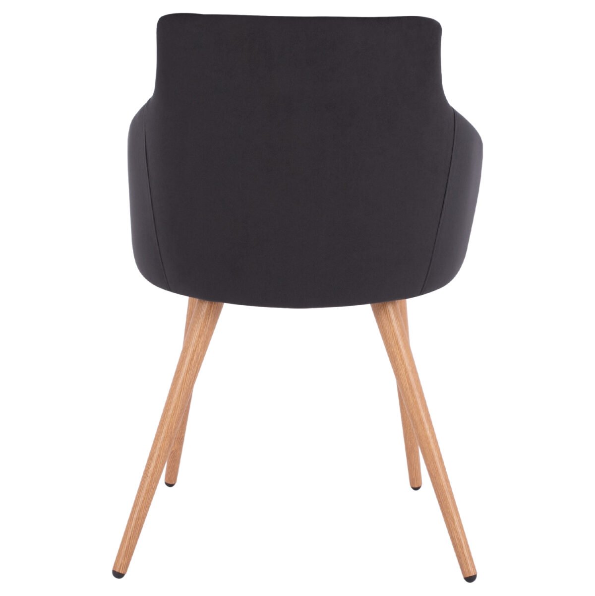 ΠΟΛΥΘΡΟΝΑΚΙ IVY ΒΕΛΟΥΔΟ ΜΑΥΡΟ ΚΑΙ ΜΕΤΑΛΛΙΚΑ ΠΟΔΙΑ HM8546.04 53x55x79 εκ. - Image 6