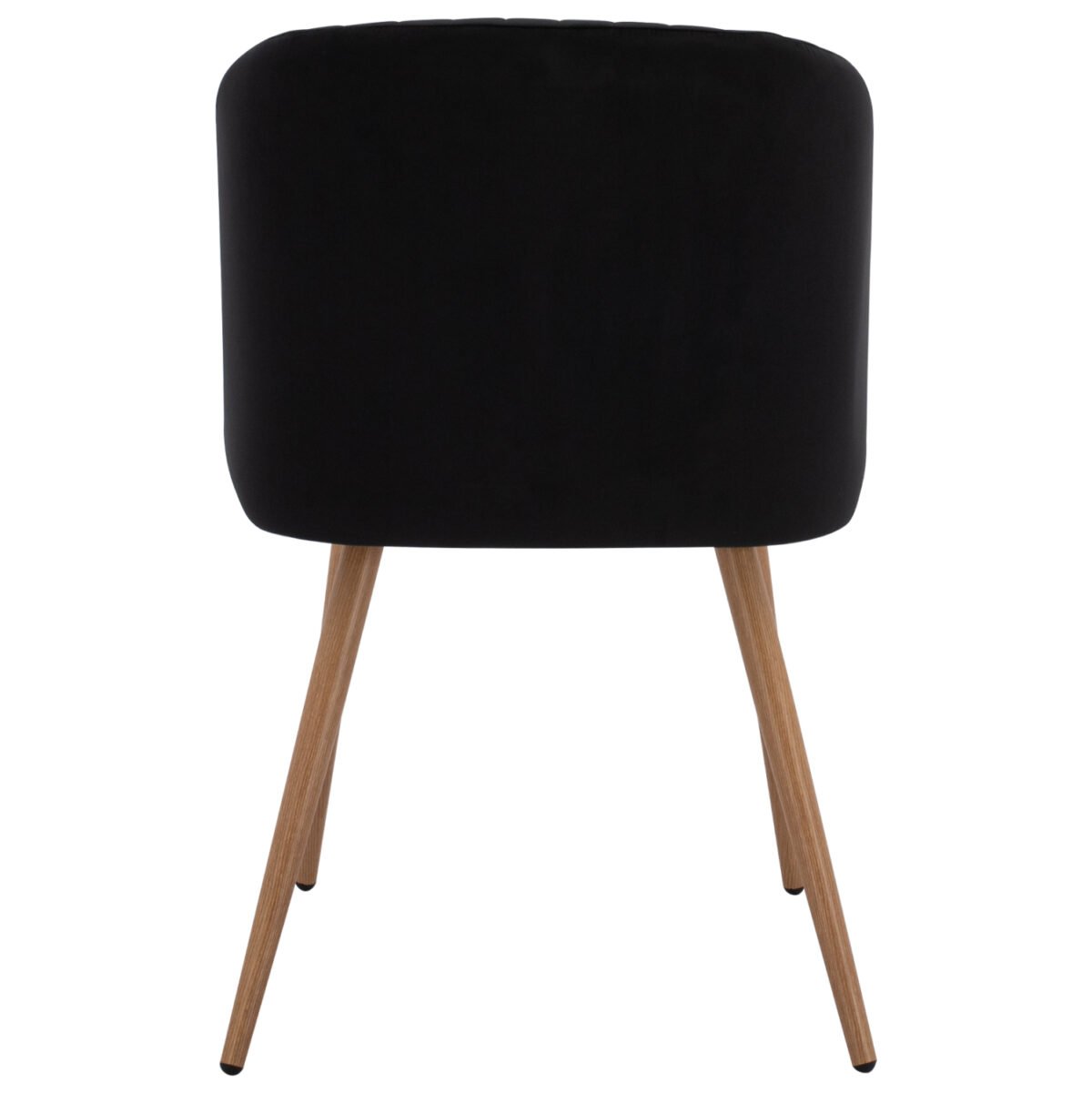 ΠΟΛΥΘΡΟΝΑΚΙ LEAH HM8543.04 ΜΕ ΒΕΛΟΥΔΟ ΜΑΥΡΟ ΚΑΙ ΜΕΤΑΛΛΙΚΑ ΠΟΔΙΑ 53x57x81 εκ. - Image 6