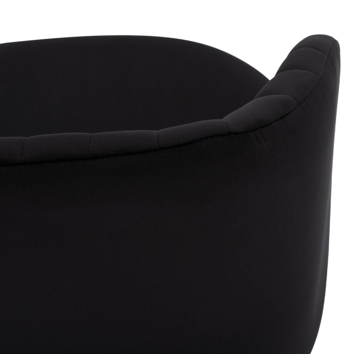 ΠΟΛΥΘΡΟΝΑΚΙ LEAH HM8543.04 ΜΕ ΒΕΛΟΥΔΟ ΜΑΥΡΟ ΚΑΙ ΜΕΤΑΛΛΙΚΑ ΠΟΔΙΑ 53x57x81 εκ. - Image 10