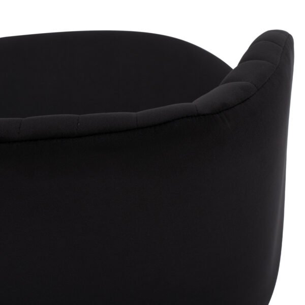 ΠΟΛΥΘΡΟΝΑΚΙ LEAH HM8543.04 ΜΕ ΒΕΛΟΥΔΟ ΜΑΥΡΟ ΚΑΙ ΜΕΤΑΛΛΙΚΑ ΠΟΔΙΑ 53x57x81 εκ. - Image 10