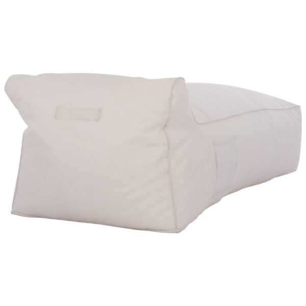 ΠΟΥΦ ΞΑΠΛΩΣΤΡΑ WADELIN HM5774.11 ΜΕ TEXTILINE ΛΕΥΚΟ 190x80x40-60Υ εκ. - Image 4