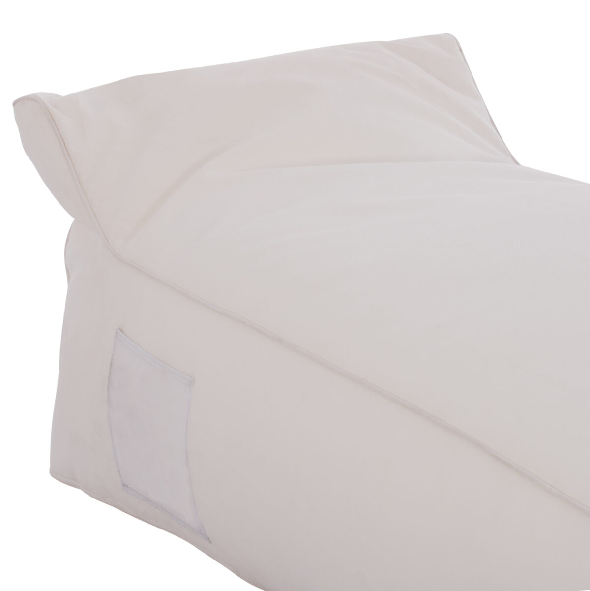 ΠΟΥΦ ΞΑΠΛΩΣΤΡΑ WADELIN HM5774.11 ΜΕ TEXTILINE ΛΕΥΚΟ 190x80x40-60Υ εκ. - Image 5