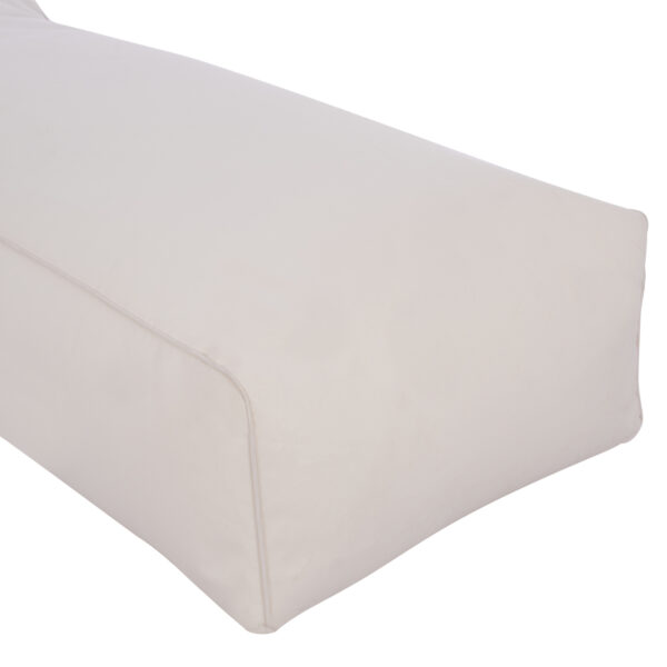 ΠΟΥΦ ΞΑΠΛΩΣΤΡΑ WADELIN HM5774.11 ΜΕ TEXTILINE ΛΕΥΚΟ 190x80x40-60Υ εκ. - Image 6