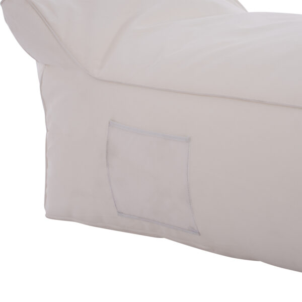 ΠΟΥΦ ΞΑΠΛΩΣΤΡΑ WADELIN HM5774.11 ΜΕ TEXTILINE ΛΕΥΚΟ 190x80x40-60Υ εκ. - Image 7