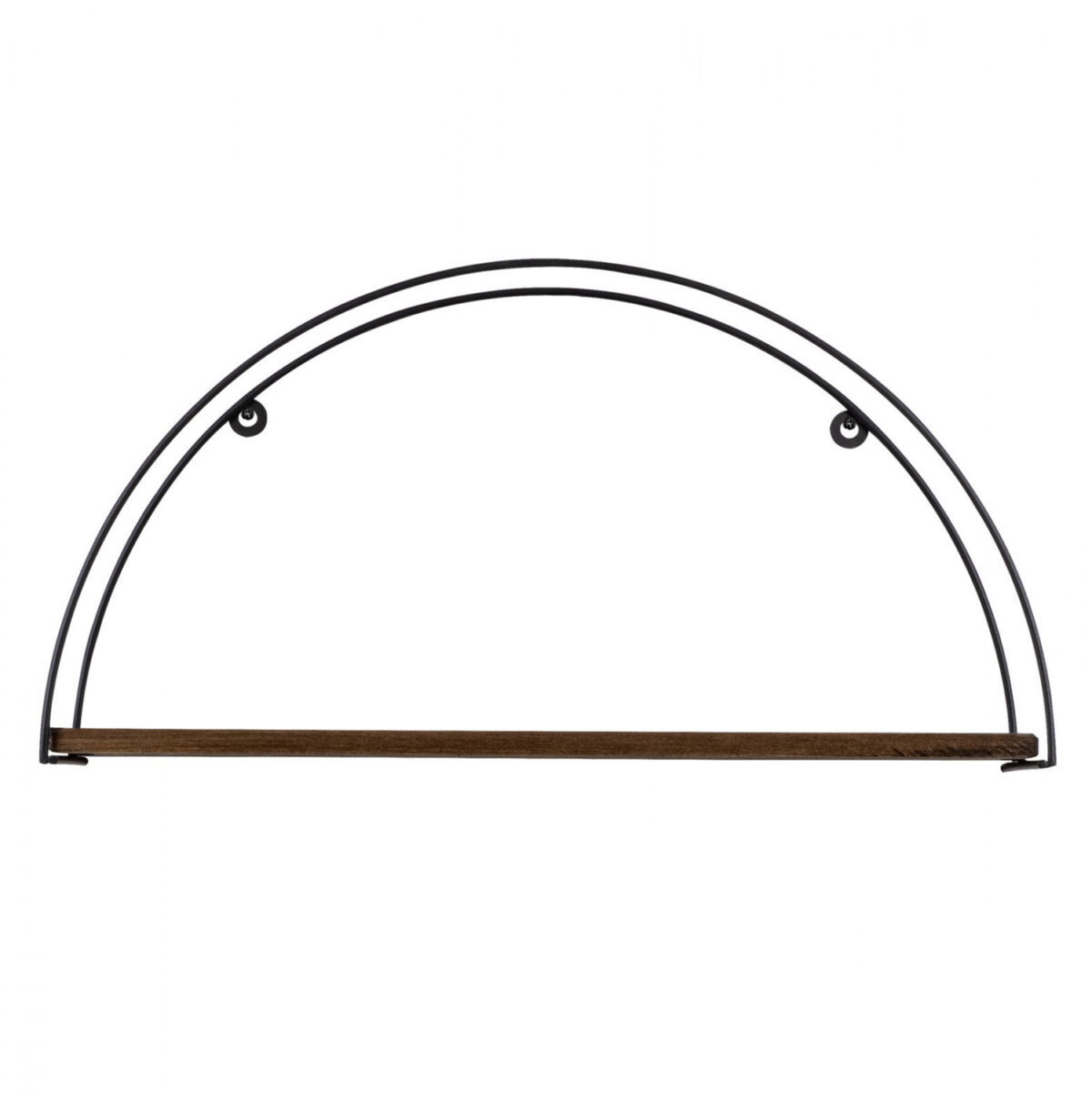 ΡΑΦΙ ΤΟΙΧΟΥ ΑΠΟ ΞΥΛΟ ΕΛΑΤΟΥ ΚΑΙ ΜΑΥΡΟ ΜΕΤΑΛΛΟ HM9112.01 60x15x30Υ εκ. - Image 5