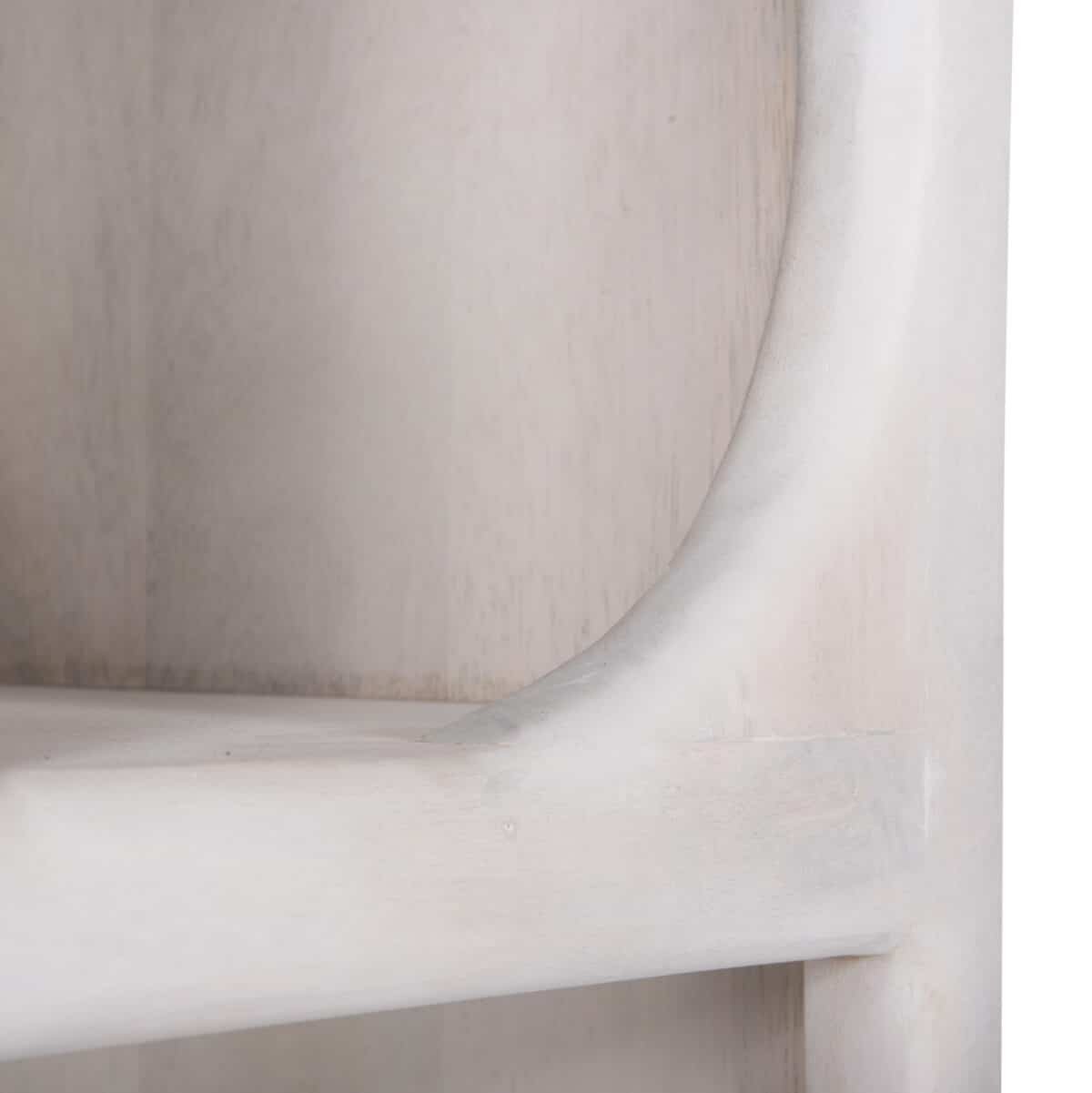 ΡΑΦΙΕΡΑ ΚΟΜΜΟ HANDYR HM9706 ΜΑΣΙΦ ΞΥΛΟ MANGO ΣΕ ΛΕΥΚΟ ΧΡΩΜΑ 60x35x120Υεκ. - Image 6