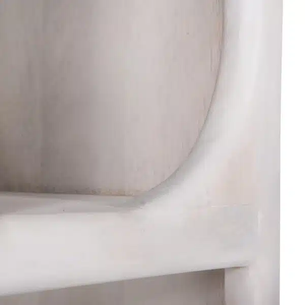 ΡΑΦΙΕΡΑ ΚΟΜΜΟ HANDYR HM9706 ΜΑΣΙΦ ΞΥΛΟ MANGO ΣΕ ΛΕΥΚΟ ΧΡΩΜΑ 60x35x120Υεκ. - Image 6