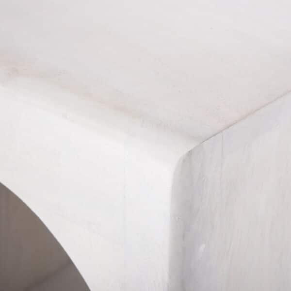 ΡΑΦΙΕΡΑ ΚΟΜΜΟ HANDYR HM9706 ΜΑΣΙΦ ΞΥΛΟ MANGO ΣΕ ΛΕΥΚΟ ΧΡΩΜΑ 60x35x120Υεκ. - Image 7