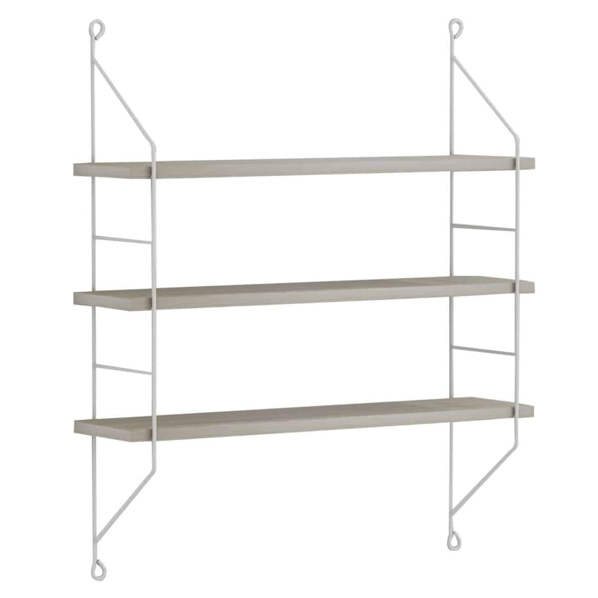 ΡΑΦΙΕΡΑ ΤΟΙΧΟΥ ACHALA ΜΕΛΑΜΙΝΗΣ HM9185.14 SONOMA 60x15x68Y εκ. - Image 3