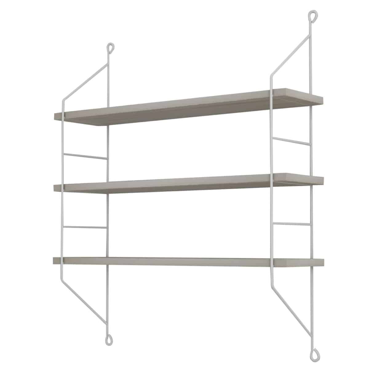 ΡΑΦΙΕΡΑ ΤΟΙΧΟΥ ACHALA ΜΕΛΑΜΙΝΗΣ HM9185.14 SONOMA 60x15x68Y εκ. - Image 4