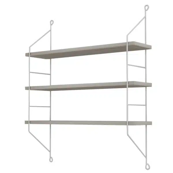 ΡΑΦΙΕΡΑ ΤΟΙΧΟΥ ACHALA ΜΕΛΑΜΙΝΗΣ HM9185.14 SONOMA 60x15x68Y εκ. - Image 4