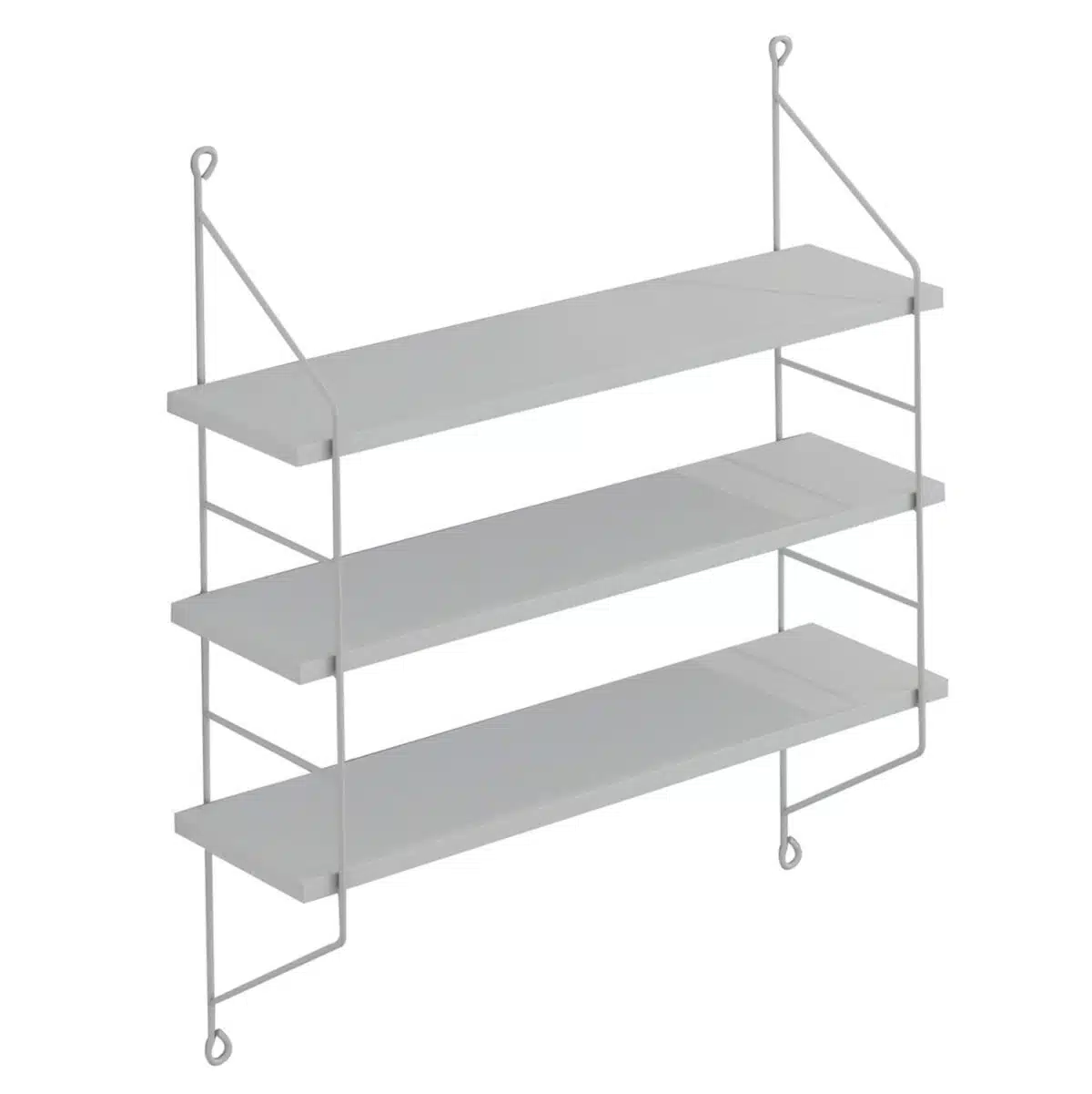 ΡΑΦΙΕΡΑ ΤΟΙΧΟΥ ACHALA ΜΕΛΑΜΙΝΗΣ HM9185.15 ΛΕΥΚΟ 60x15x68Y εκ. - Image 3