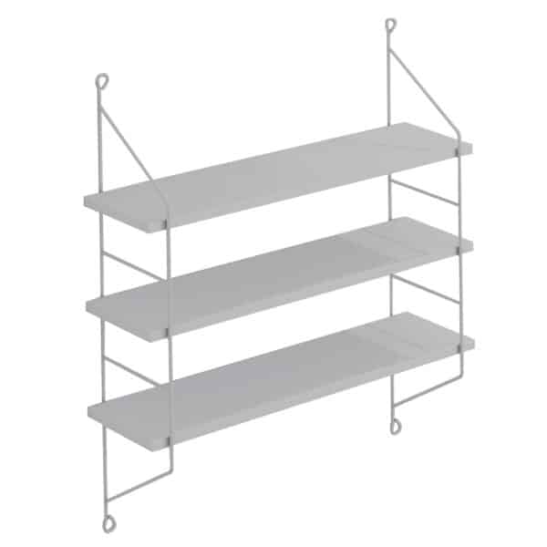 ΡΑΦΙΕΡΑ ΤΟΙΧΟΥ ACHALA ΜΕΛΑΜΙΝΗΣ HM9185.15 ΛΕΥΚΟ 60x15x68Y εκ. - Image 3