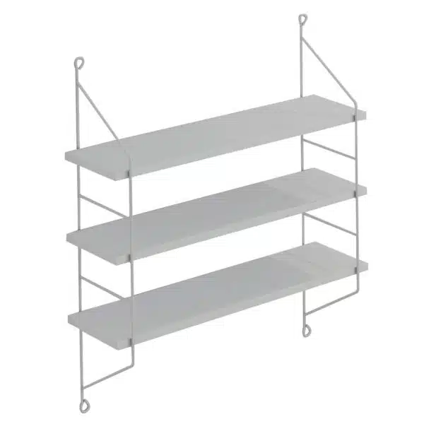 ΡΑΦΙΕΡΑ ΤΟΙΧΟΥ ACHALA ΜΕΛΑΜΙΝΗΣ HM9185.15 ΛΕΥΚΟ 60x15x68Y εκ. - Image 3