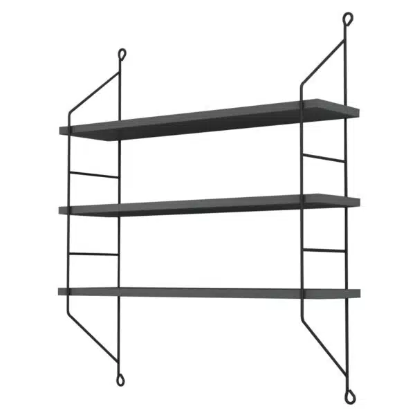 ΡΑΦΙΕΡΑ ΤΟΙΧΟΥ ACHALA ΜΕΛΑΜΙΝΗΣ HM9185.20 ΓΚΡΙ 60x15x68Y εκ. - Image 3