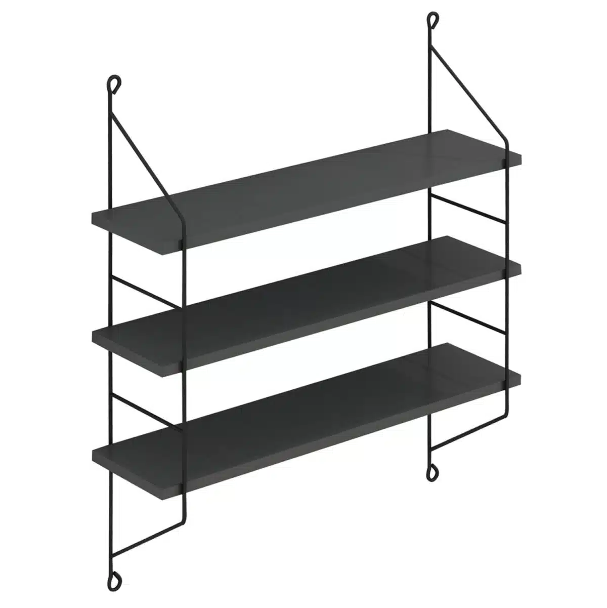 ΡΑΦΙΕΡΑ ΤΟΙΧΟΥ ACHALA ΜΕΛΑΜΙΝΗΣ HM9185.20 ΓΚΡΙ 60x15x68Y εκ. - Image 4