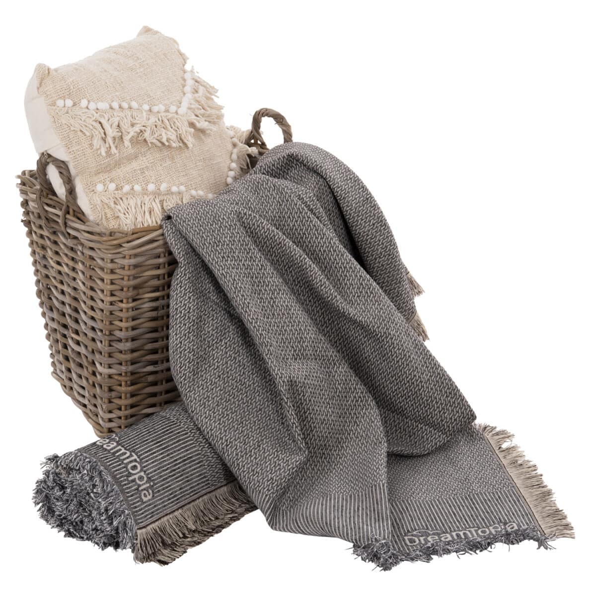 ΡΙΧΤΑΡΙ ME ΚΡΟΣΙΑ DREAMTOPIA HM12164.02 ΣΕ ΣΚΟΥΡΟ ΓΚΡΙ ΧΡΩΜΑ 178X178εκ. - Image 4