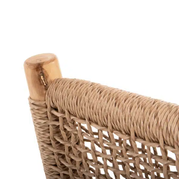 ΣΑΛΟΝΙ ΕΞΩΤ. ΧΩΡΟΥ 4ΤΜΧ LONDER HM11957 ΜΑΣΙΦ TEAK-ΣΥΝΘ.RATTAN-ΦΥΣΙΚΟ - Image 9