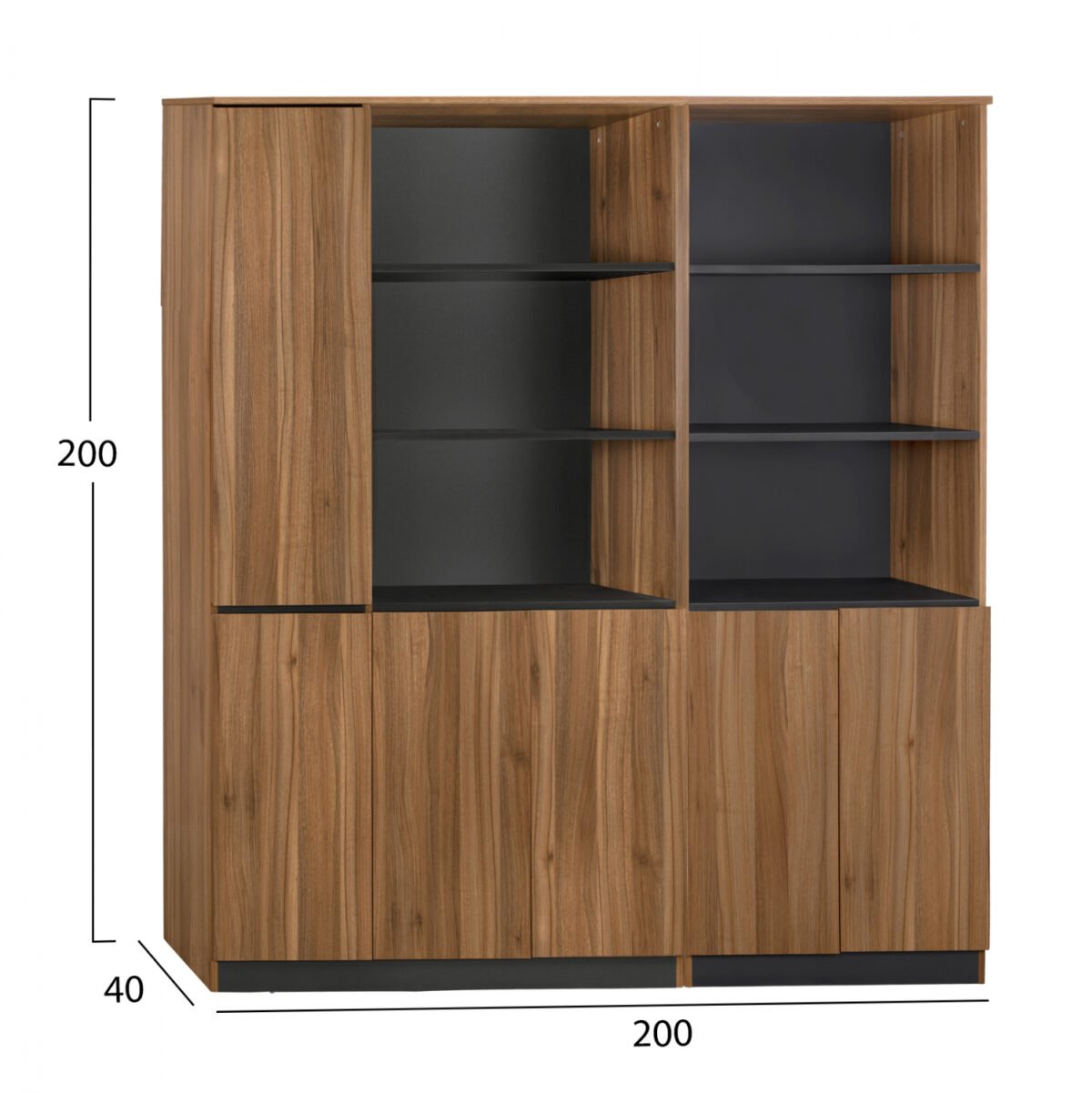 ΣΕΤ 2 ΤΜΧ ΒΙΒΛΙΟΘΗΚΗ ΓΡΑΦΕΙΟΥ ΕΠΑΓΓΕΛΜΑΤΙΚΗ SUPREME HM11368 - Image 2