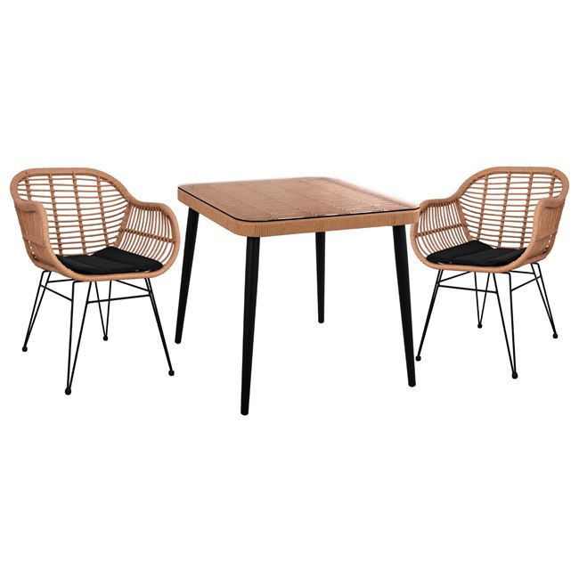 ΣΕΤ 3ΤΜΧ ALLEGRA WICKER ΜΕ ΤΡΑΠΕΖΙ 80X80Χ78Υ ΜΠΕΖ & ΜΑΥΡΟ ΧΡΩΜΑ HM10483 ΣΕΤ 3ΤΜΧ ALLEGRA WICKER ΜΕ ΤΡΑΠΕΖΙ 80X80Χ78Υ ΜΠΕΖ & ΜΑΥΡΟ ΧΡΩΜΑ HM10483