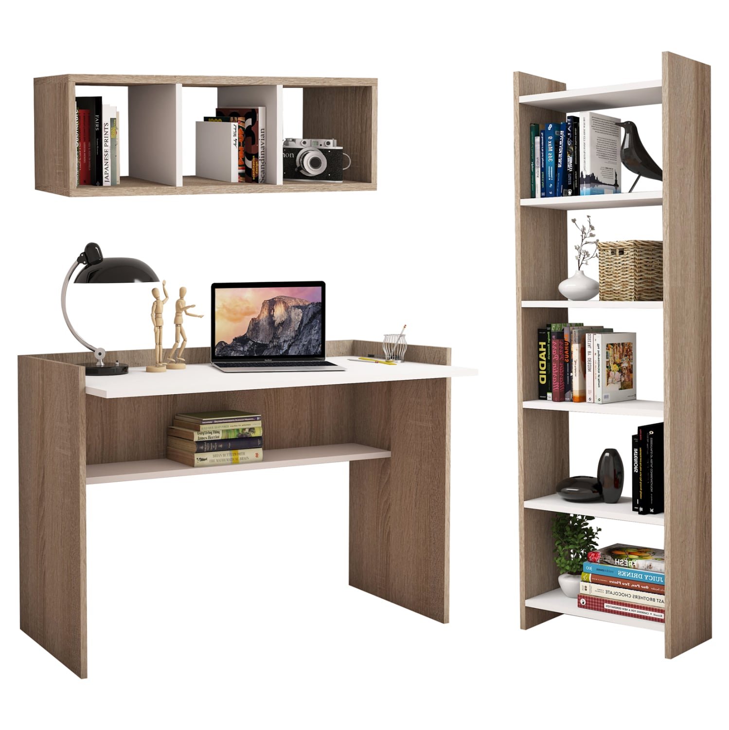 ΣΕΤ ΓΡΑΦΕΙΟΥ 3ΤΜΧ HM11776.12 ΜΕΛΑΜΙΝΗ ΣΕ SONOMA ΚΑΙ ΛΕΥΚΟ ΧΡΩΜΑ ΣΕΤ ΓΡΑΦΕΙΟΥ 3ΤΜΧ HM11776.12 ΜΕΛΑΜΙΝΗ ΣΕ SONOMA ΚΑΙ ΛΕΥΚΟ ΧΡΩΜΑ