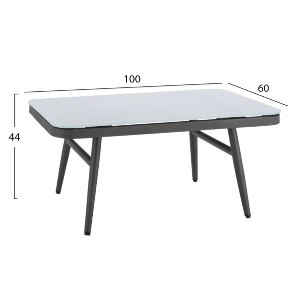 ΣΕΤ ΣΑΛΟΝΙΟΥ 4ΤΜΧ ΜΕ ΜΕΤΑΛΛΙΚΟ ΣΚΕΛΕΤΟ ΚΑΙ WICKER ΓΚΡΙ HM5711 - Image 4