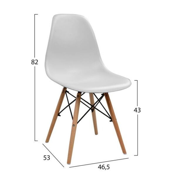 ΣΕΤ ΤΡΑΠΕΖΑΡΙΑΣ 5ΤΜΧ HM10349.02 ΤΡΑΠΕΖΙ & ΚΑΡΕΚΛΕΣ TWIST 120x70x76,5 cm - Image 3