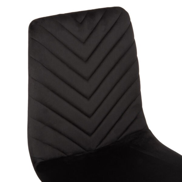 ΣΕΤ ΤΡΑΠΕΖΑΡΙΑΣ ΕΣ.ΧΩΡΟΥ 5ΤΜΧ JAFARU HM11073 ΜΕΤΑΛΛΟ--ΒΕΛΟΥΔΟ ΣΕ ΜΑΥΡΟ - Image 4