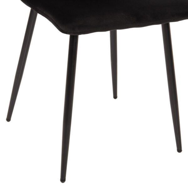 ΣΕΤ ΤΡΑΠΕΖΑΡΙΑΣ ΕΣ.ΧΩΡΟΥ 5ΤΜΧ JAFARU HM11073 ΜΕΤΑΛΛΟ--ΒΕΛΟΥΔΟ ΣΕ ΜΑΥΡΟ - Image 6