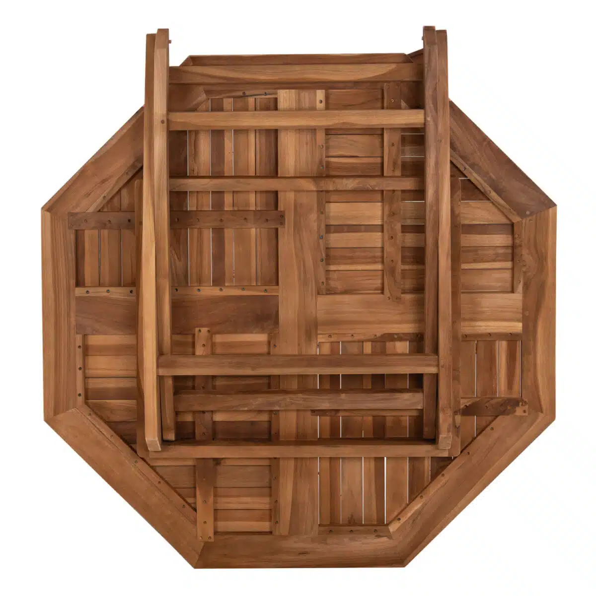 ΣΕΤ ΤΡΑΠΕΖΑΡΙΑΣ ΕΞΩΤ. ΧΩΡΟΥ ΠΤΥΣΣΟΜΕΝΑ 5ΤΜΧ KENDALL HM11950 ΜΑΣΙΦ ΞΥΛΟ TEAK ΦΥΣΙΚΟ - Image 9