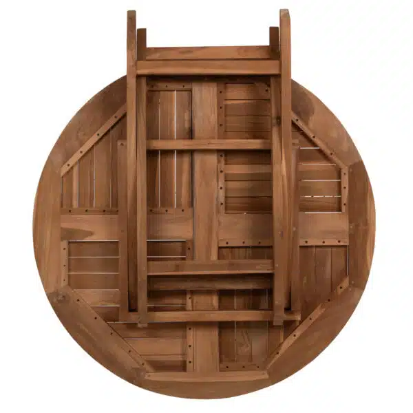 ΣΕΤ ΤΡΑΠΕΖΑΡΙΑΣ ΕΞΩΤ. ΧΩΡΟΥ 5ΤΜΧ KENDALL HM11956 ΜΑΣΙΦ ΞΥΛΟ TEAK ΦΥΣΙΚΟ - Image 7