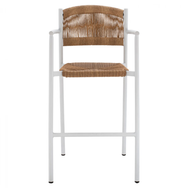 ΣΚΑΜΠΟ ΑΛΟΥΜΙΝΙΟΥ ΛΕΥΚΟ ΜΕ ΣΧΟΙΝΙ ΡΕ ΜΠΕΖ HM5785.01 56x59x107 εκ. - Image 3