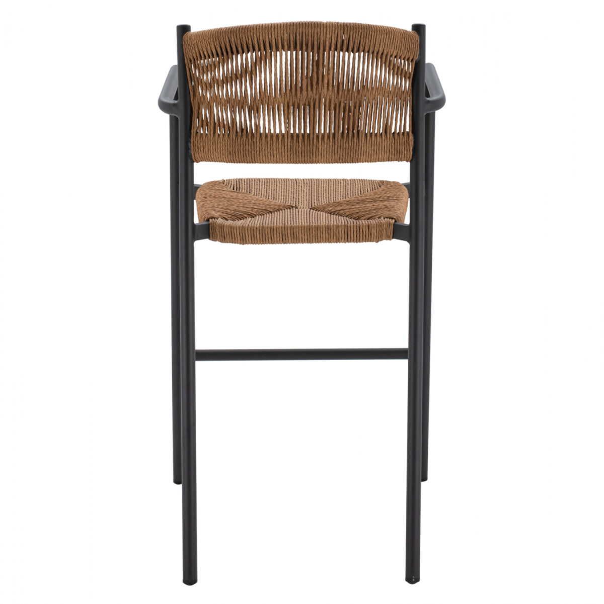 ΣΚΑΜΠΟ BAR ΑΛΟΥΜΙΝΙΟΥ ΑΝΘΡΑΚΙ ΜΕ ΣΧΟΙΝΙ PΕ ΜΠΕΖ HM5785.02 55,5x58x107 εκ. - Image 6