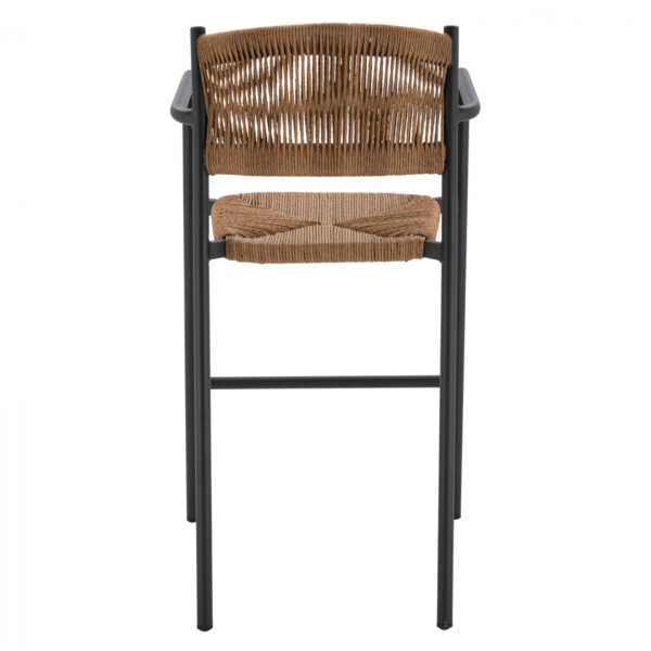 ΣΚΑΜΠΟ BAR ΑΛΟΥΜΙΝΙΟΥ ΑΝΘΡΑΚΙ ΜΕ ΣΧΟΙΝΙ PΕ ΜΠΕΖ HM5785.02 55,5x58x107 εκ. - Image 6