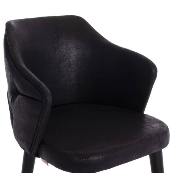 ΣΚΑΜΠΟ BAR ΕΠΑΓΓΕΛΜΑΤΙΚΟ ALONZO HM9281.14 Τ.NUBUCK ΜΑΥΡΟ ΞΥΛΙΝΟ 50x62x108,5Υεκ. - Image 7