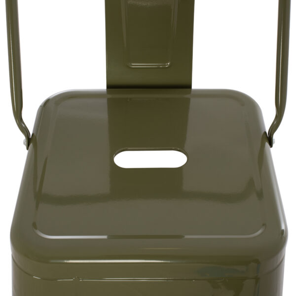 ΣΚΑΜΠΟ BAR ΜΕΤΑΛΛΙΚΟ MELITA ME ΠΛΑΤΗ ΣΕ DARK OLIVE GREEN HM8643.03 43Χ43Χ100εκ. - Image 8