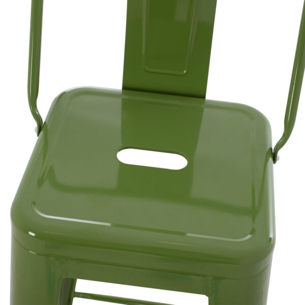 ΣΚΑΜΠΟ BAR ΜΕΤΑΛΛΙΚΟ MELITA ME ΠΛΑΤΗ ΣΕ LIGHT OLIVE GREEN HM8643.13 43Χ43Χ100εκ. - Image 8