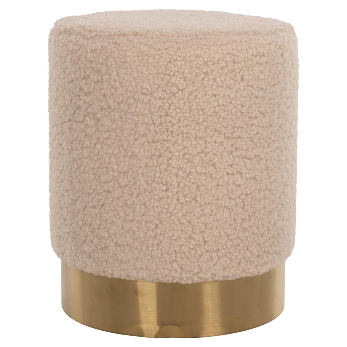 ΣΚΑΜΠΟ LEVY HM8408.20 ΜΠΟΥΚΛΕ ΥΦΑΣΜΑ ΕΚΡΟΥ ΜΕ ΧΡΥΣΗ ΒΑΣΗ Φ35x42Υ εκ. - Image 3