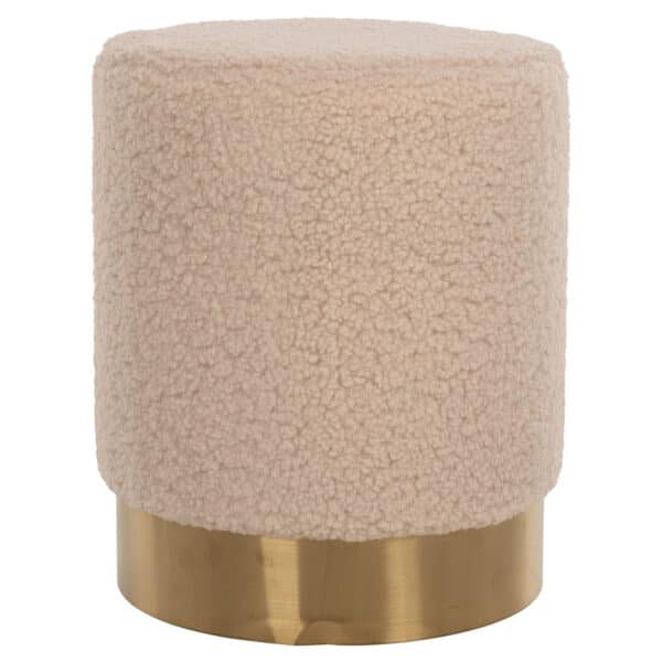 ΣΚΑΜΠΟ LEVY HM8408.20 ΜΠΟΥΚΛΕ ΥΦΑΣΜΑ ΕΚΡΟΥ ΜΕ ΧΡΥΣΗ ΒΑΣΗ Φ35x42Υ εκ. - Image 3