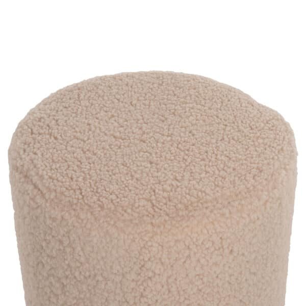 ΣΚΑΜΠΟ LEVY HM8408.20 ΜΠΟΥΚΛΕ ΥΦΑΣΜΑ ΕΚΡΟΥ ΜΕ ΧΡΥΣΗ ΒΑΣΗ Φ35x42Υ εκ. - Image 4