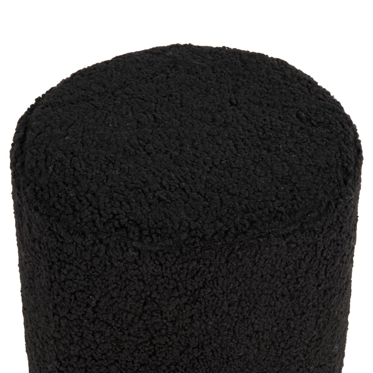 ΣΚΑΜΠΟ LEVY HM8408.24 ΜΠΟΥΚΛΕ ΥΦΑΣΜΑ ΜΑΥΡΟ ΜΕ ΧΡΥΣΗ ΒΑΣΗ Φ35x42Υ εκ. - Image 4