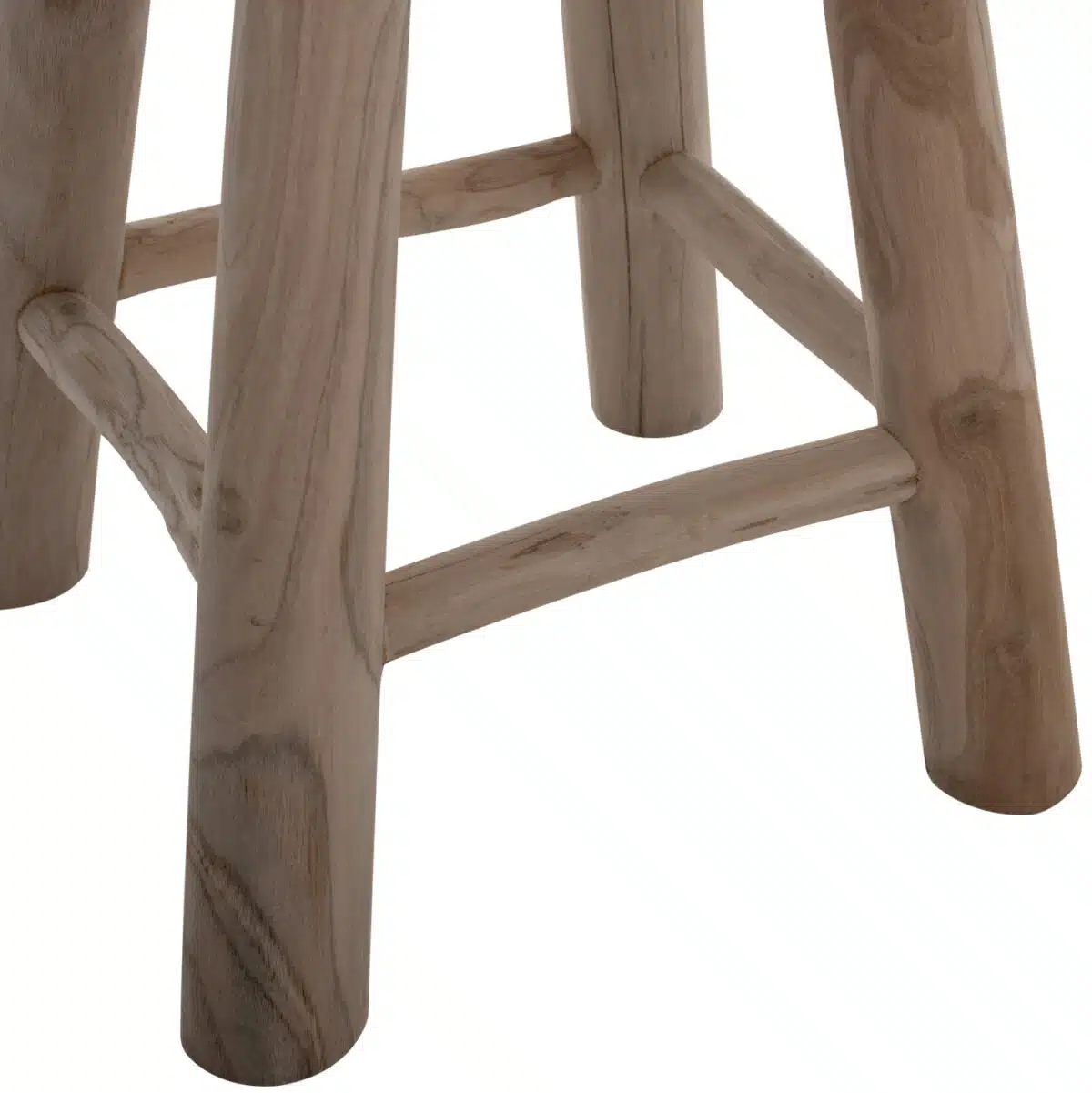 ΣΚΑΜΠΟ KONT HM9337 ΑΠΟ ΜΑΣΙΦ ΞΥΛΟ TΕΑK ΦΥΣΙΚΟ ΧΑΜΗΛΟΥ ΥΨΟΥΣ Φ35Χ45Υεκ. - Image 5