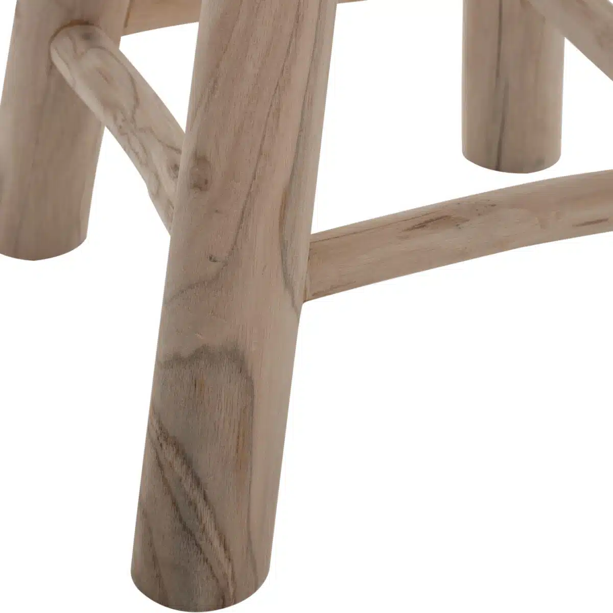 ΣΚΑΜΠΟ KONT HM9337 ΑΠΟ ΜΑΣΙΦ ΞΥΛΟ TΕΑK ΦΥΣΙΚΟ ΧΑΜΗΛΟΥ ΥΨΟΥΣ Φ35Χ45Υεκ. - Image 6