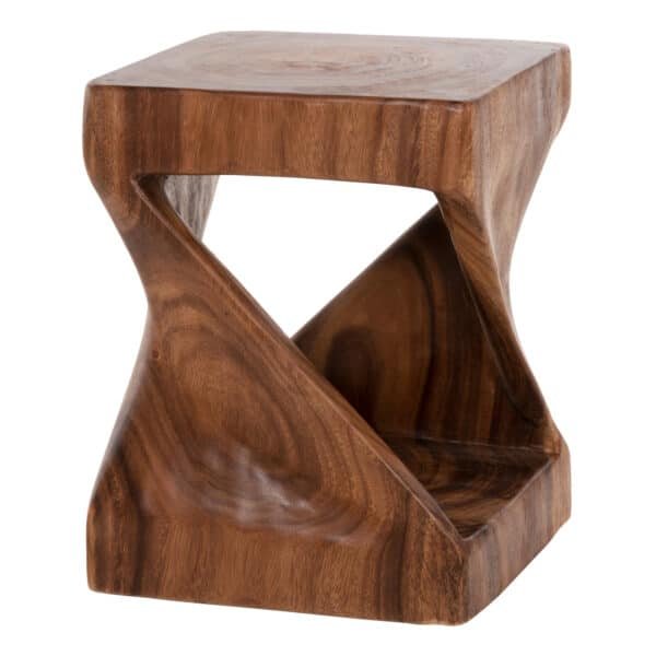 ΣΚΑΜΠΟ GEBO HM9754 ΤΕΤΡΑΓΩΝΟ ΑΠΟ ΞΥΛΟ SUAR ΣΕ ΚΑΡΥΔΙ 35x35x46,5Y εκ. - Image 3