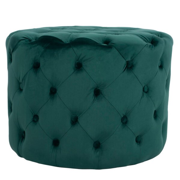 ΣΚΑΜΠΟ KASSIE ΚΥΠΑΡΙΣΣΙ ΒΕΛΟΥΔΟ ΤΥΠΟΥ CHESTERFIELD HM8406.03 Φ60x43Υ εκ. - Image 3