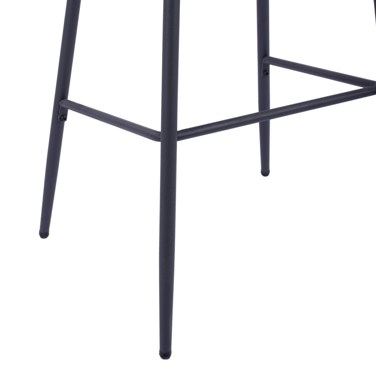 ΣΚΑΜΠΟ KADE ΜΕ ΜΕΤΑΛΛΙΚΟ ΣΚΕΛΕΤΟ ΚΑΙ ΜΠΕΖ WICKER ΣΧΟΙΝΙ HM5715 54x54x103 εκ. - Image 10